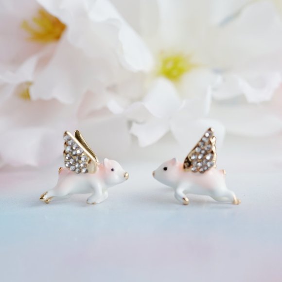 Bill skinner flying pig earrings - Picture 9 of 9